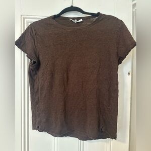 Frame Brown Short Sleeve Tee